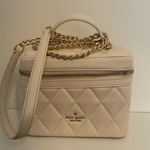 Kate Spade Cream Quilted Crossbody Bag